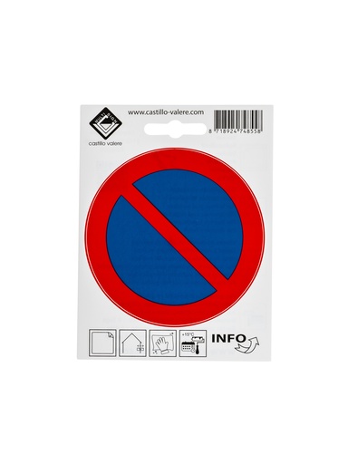 [58 / 99v10vtp] Pictogramme  défense de stationner 10cm