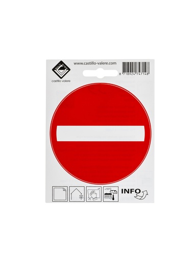 [59 / 99v10vtg] Pictogram 59 Picto verboden toegang 10cm