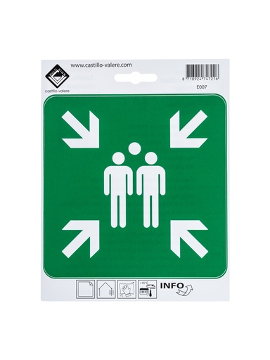 [81 / 99v15verzamel] Pictogram 81 Picto verzamelplaats 15cm