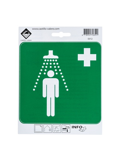 [89 / 99v15vdouche] Pictogram 89 Picto Veiligheidsdouche 15cm