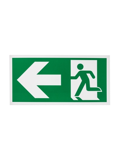 [93 / 99pp30x15nul] Pictogramme 93 Sortie de secours à gauche 15cm