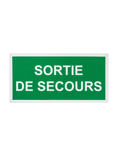 [110 / 99pp30x15sds] Bord sortie de secours 15x30 cm