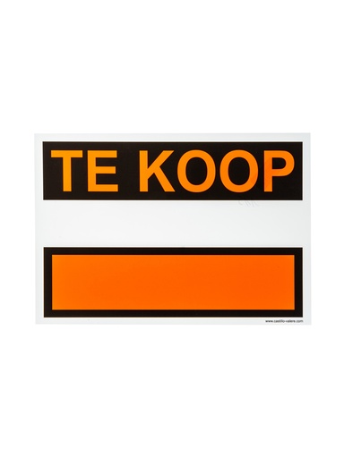 [115 / 99ks33x23tk] Pictogram 115 Bord te koop KS 33x23cm