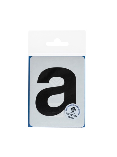 [151 / 99plakakl90zm] Pictogramme 151 Lettre autocollante a minuscule 90mm noir mat