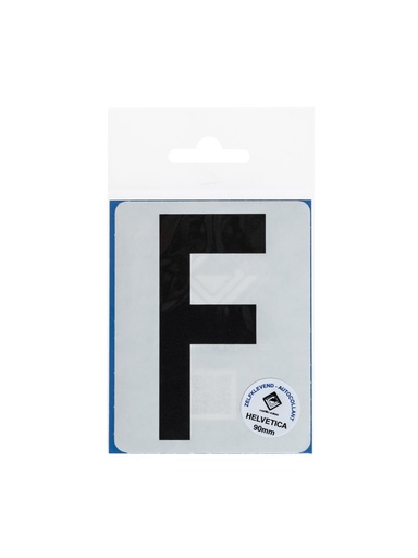 [159 / 99plak90f] Pictogram 159 Plakletter F 90mm zwart mat