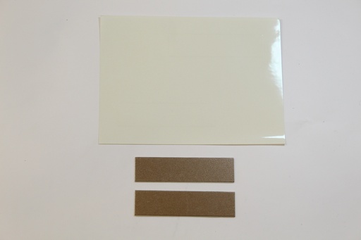 [Alubrons80X20SC] ALU plaque Bronze + film 80x20mm SC