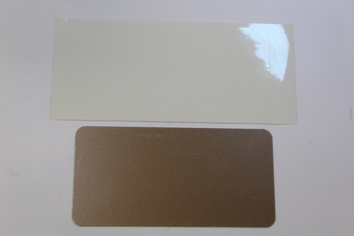 [Alubrons200X100RC] ALU plaque Bronze + film 200x100mm RC