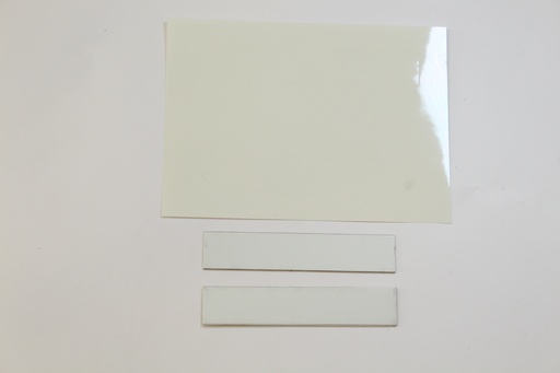 [Aluwit100X20SC] ALU plaque Blanc + film 100x20mm SC