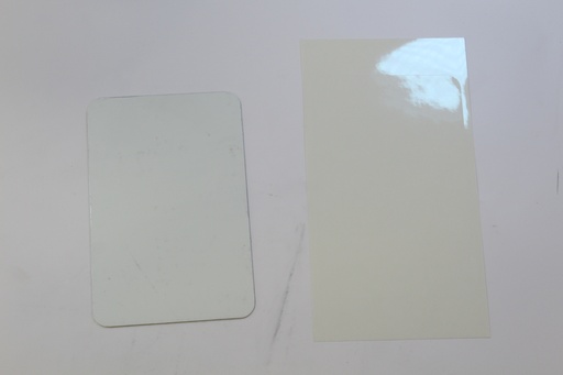 [Aluwit150X100RC] ALU plaque Blanc + film 150x100mm RC
