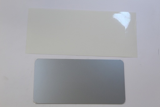 [Aluzilver200X100RC] ALU plaque Argent + film 200x100mm RC