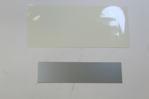 [Aluzilver200X50SC] ALU plaque Argent + film 200x50mm SC