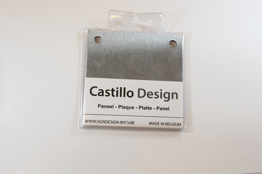 [NBALUZIL100X100GAAT] ALU Geborstelde zilver 100 x 100 met gaatjes