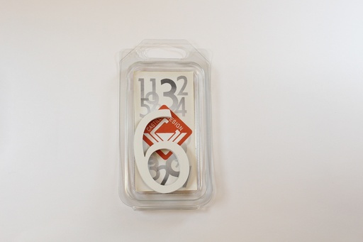 [C6W6] Chiffre 60mm BLANC - 6
