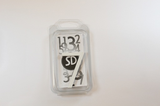 [C6W7] Chiffre 60mm BLANC - 7