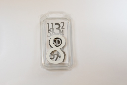 [C6W8] Chiffre 60mm BLANC - 8