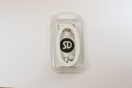 [C9W0] Chiffre 90mm BLANC - 0