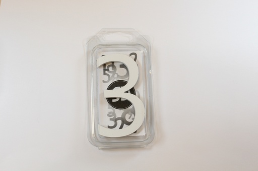 [C9W3] Chiffre 90mm BLANC - 3