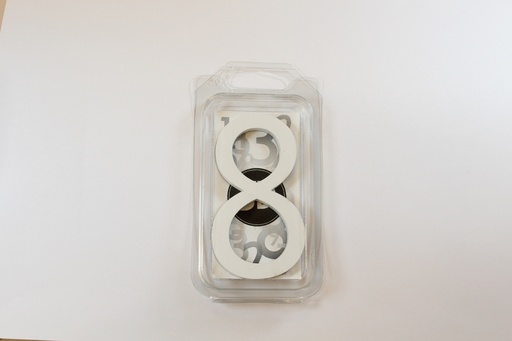 [C9W8] Chiffre 90mm BLANC - 8