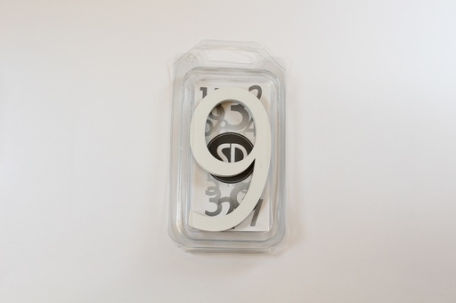 [C9W9] Chiffre 90mm BLANC - 9