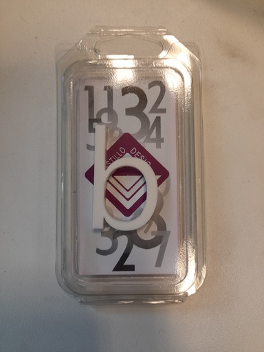 [L6WB] Lettre 60mm BLANC - b