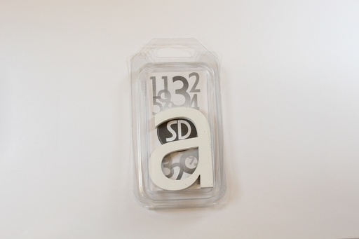 [L9WA] Lettre 90mm BLANC- a