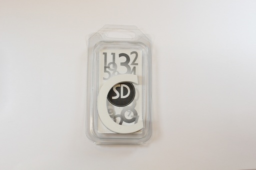 [L9WC] Lettre 90mm BLANC - c