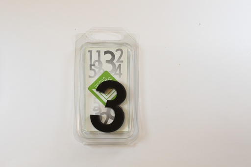 [C55Z3] Chiffre 55mm NOIR - 3