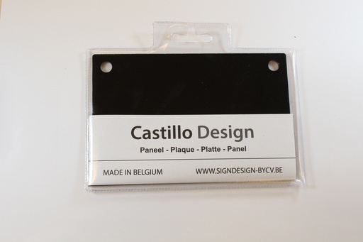 [NBACZW150X100GAT] Acryl noir avec trous 3mm x 150mm x 100mm