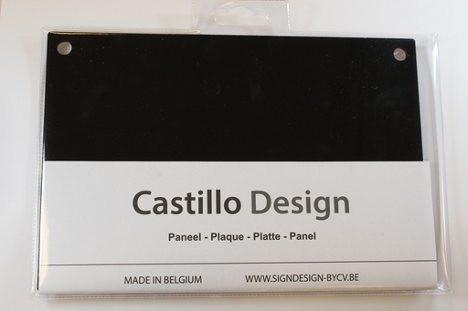 [NBACZW220X150GAT] Acryl noir avec trous 3mm x 150mm x 220mm