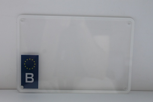 [EURNLAND210] Plaque d'immatriculation BE Plexi 210 X 140 Argricole (film + plexi)