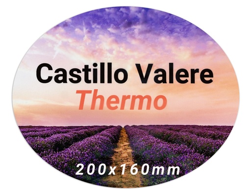 [ThermoOvale200x160] ALU SD Thermo Ovale Grand 200x160 Blanc brillant